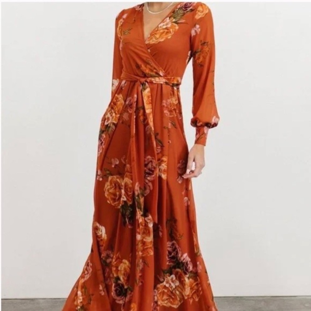NWT Baltic Born Lydia Maxi Dress - Rust Floral